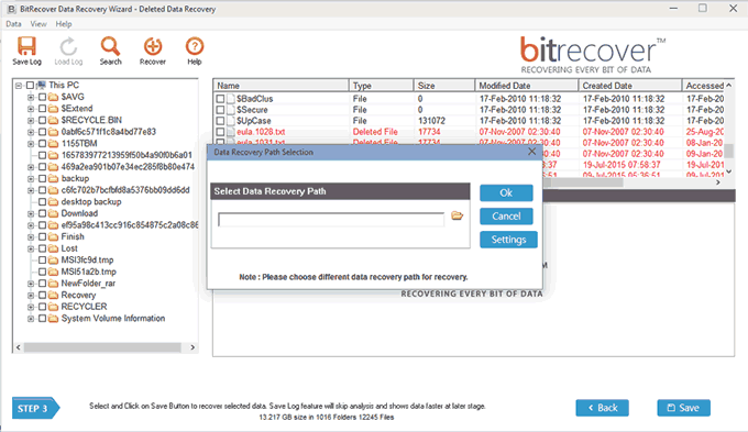 select save option then select the path and press ok