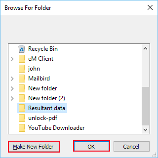 create msg folder