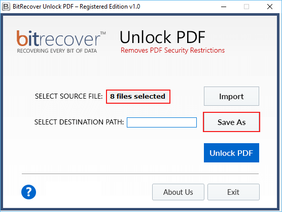 press on save as button